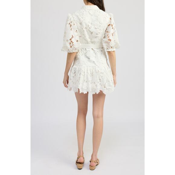 TUCKERNUCK EN Saison Ottis Floral Cutwork Minidress NWT Size Small - Picture 5 of 11